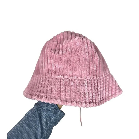 Target Wild Fable Pink Corduroy Bucket Hat Adjustable Lined Polyester Nylon Wm’s - Picture 5 of 13